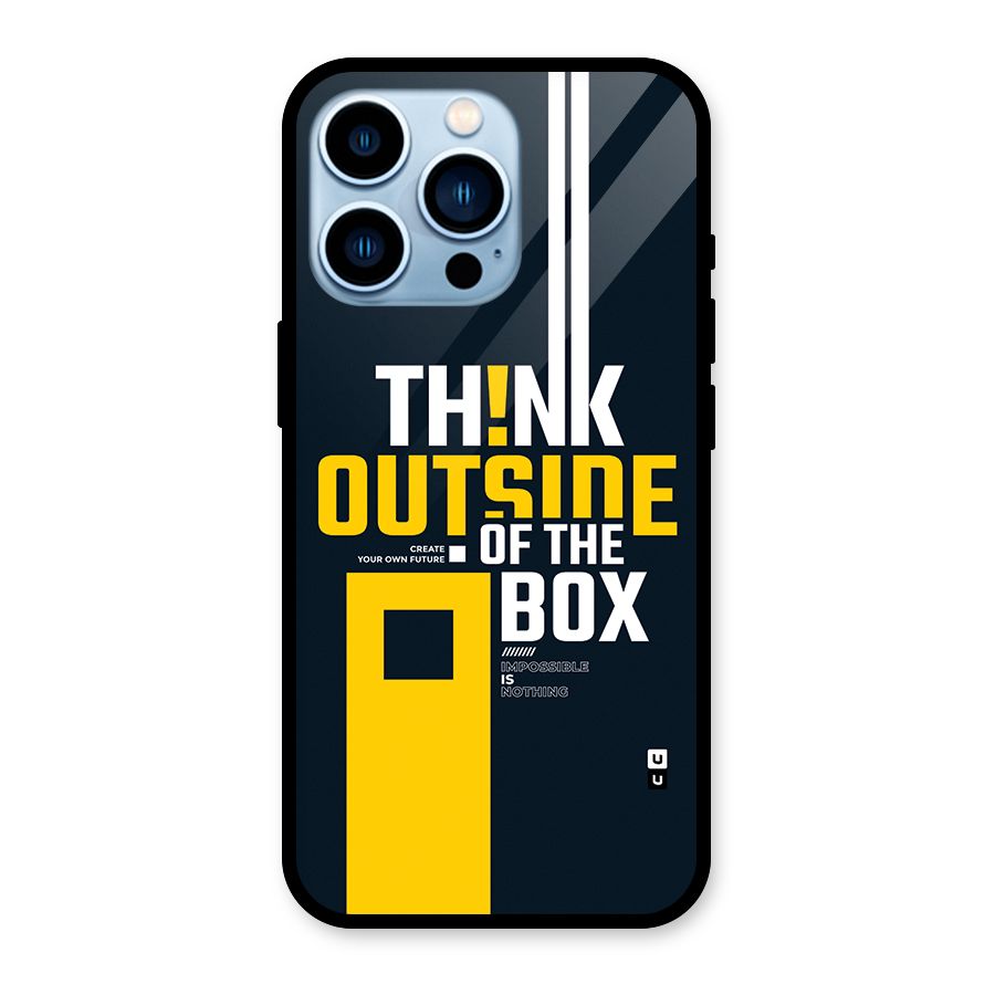 Awesome Think Out Side Glass Back Case for iPhone 13 Pro