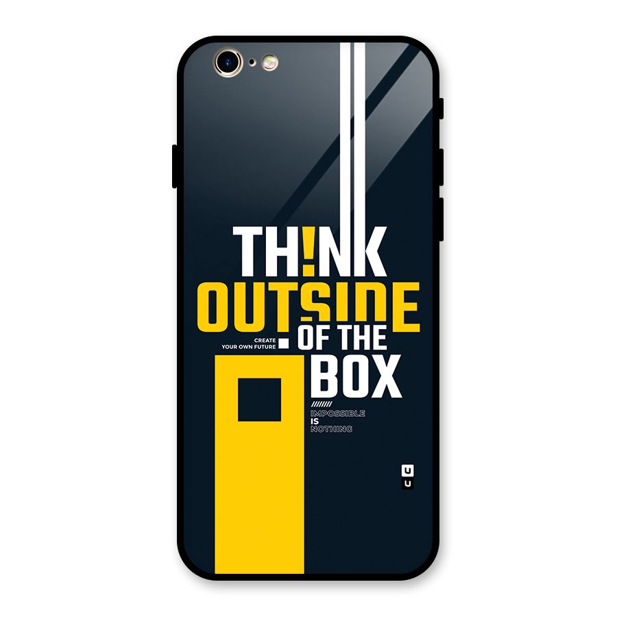 Awesome Think Out Side Glass Back Case for iPhone 6 6S