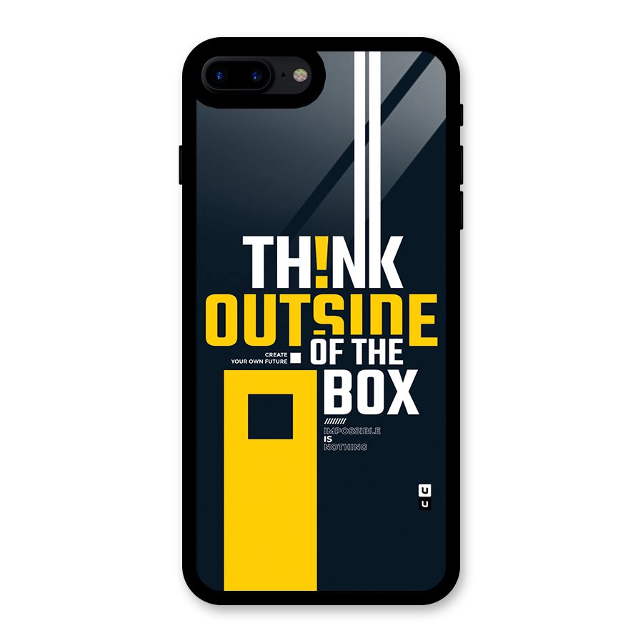 Awesome Think Out Side Glass Back Case for iPhone 7 Plus