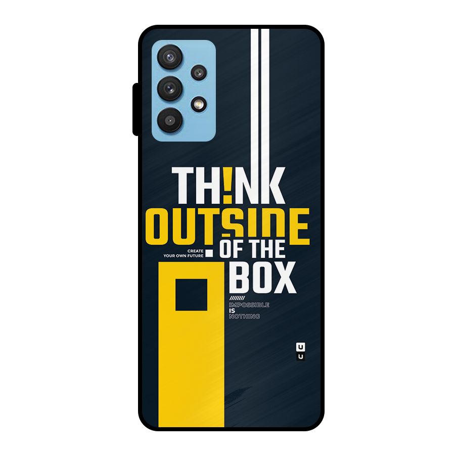 Awesome Think Out Side Metal Back Case for Galaxy M32 5G
