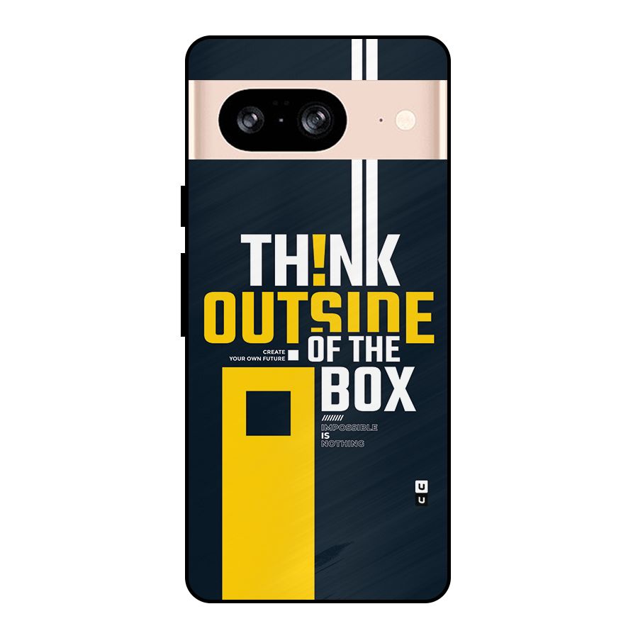 Awesome Think Out Side Metal Back Case for Google Pixel 8