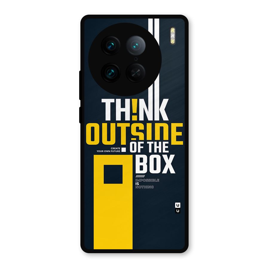 Awesome Think Out Side Metal Back Case for Vivo X90 Pro
