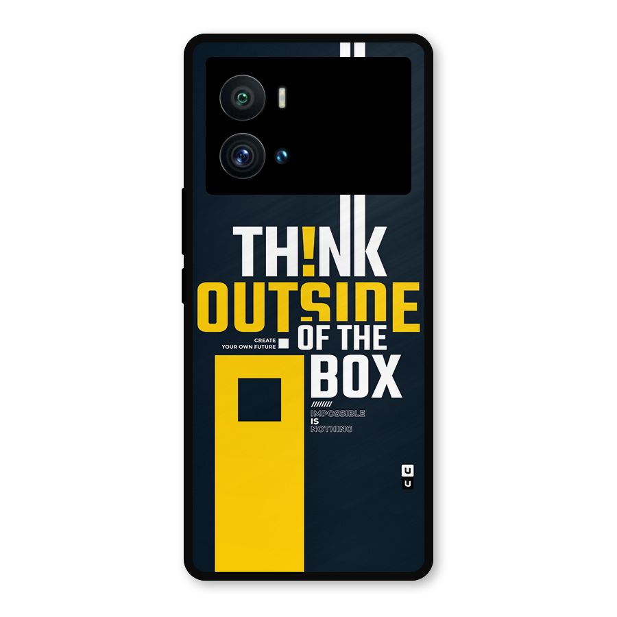 Awesome Think Out Side Metal Back Case for iQOO 9 Pro