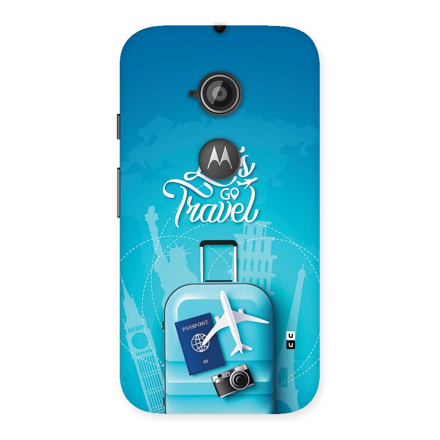 Awesome Travel Bag Back Case for Moto E 2nd Gen