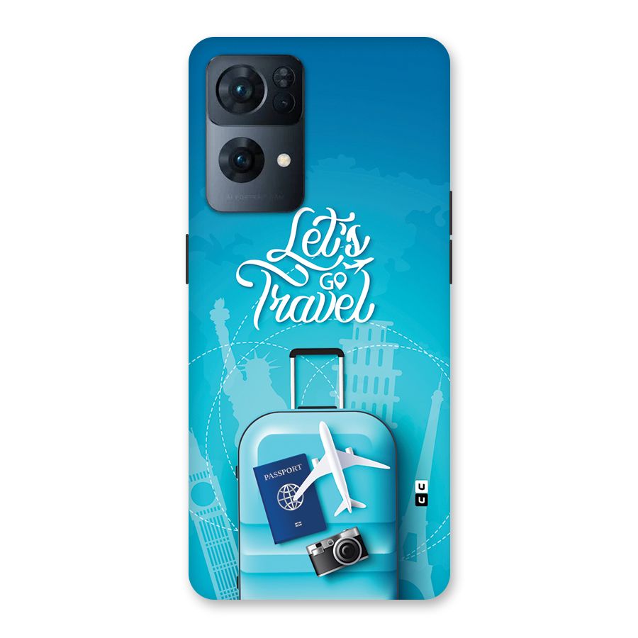 Awesome Travel Bag Back Case for Oppo Reno7 Pro 5G