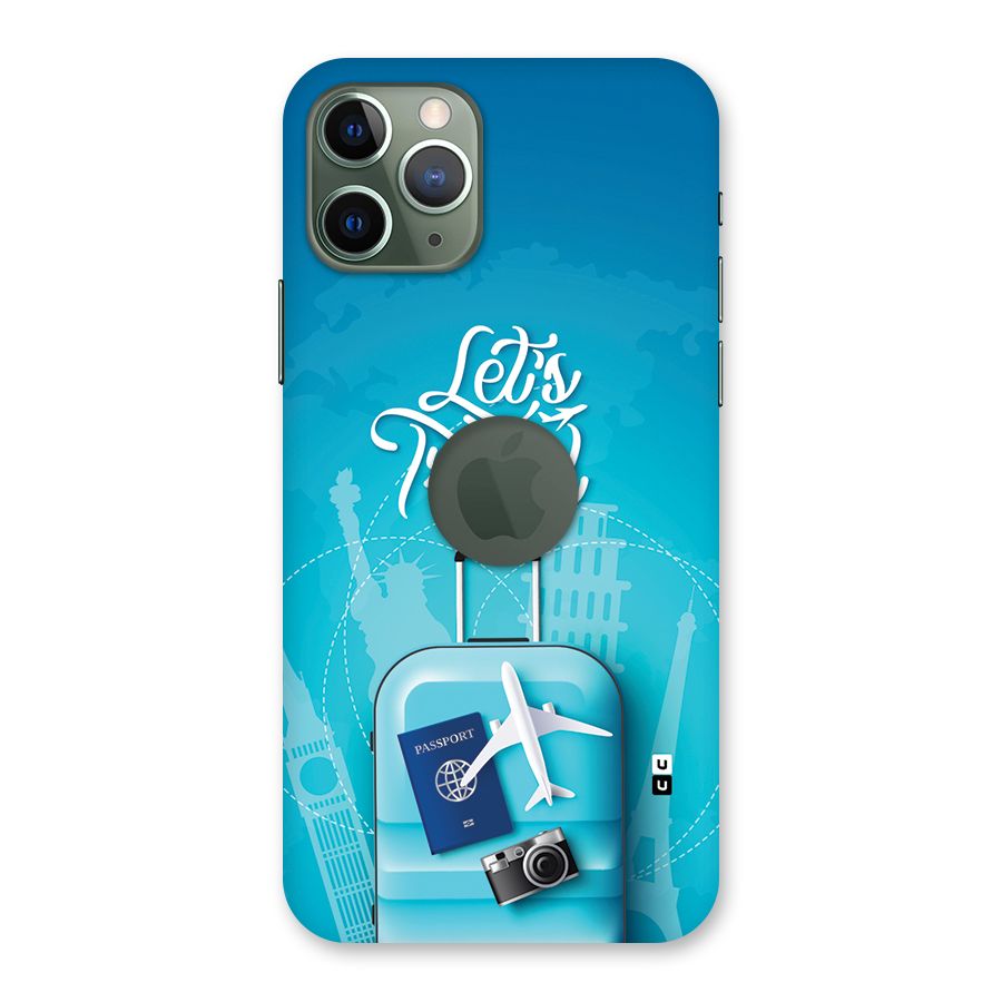Awesome Travel Bag Back Case for iPhone 11 Pro Logo Cut
