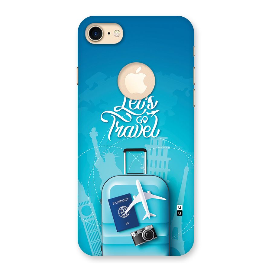 Awesome Travel Bag Back Case for iPhone 7 Logo Cut