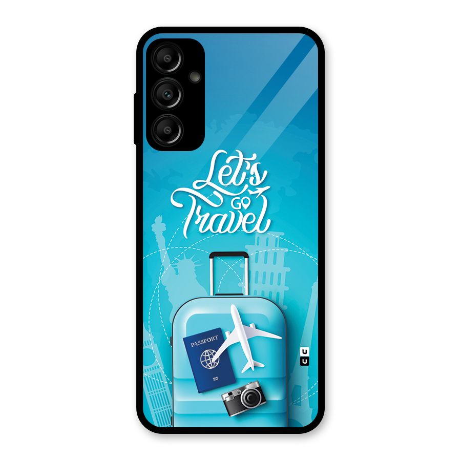 Awesome Travel Bag Glass Back Case for Galaxy A14 5G