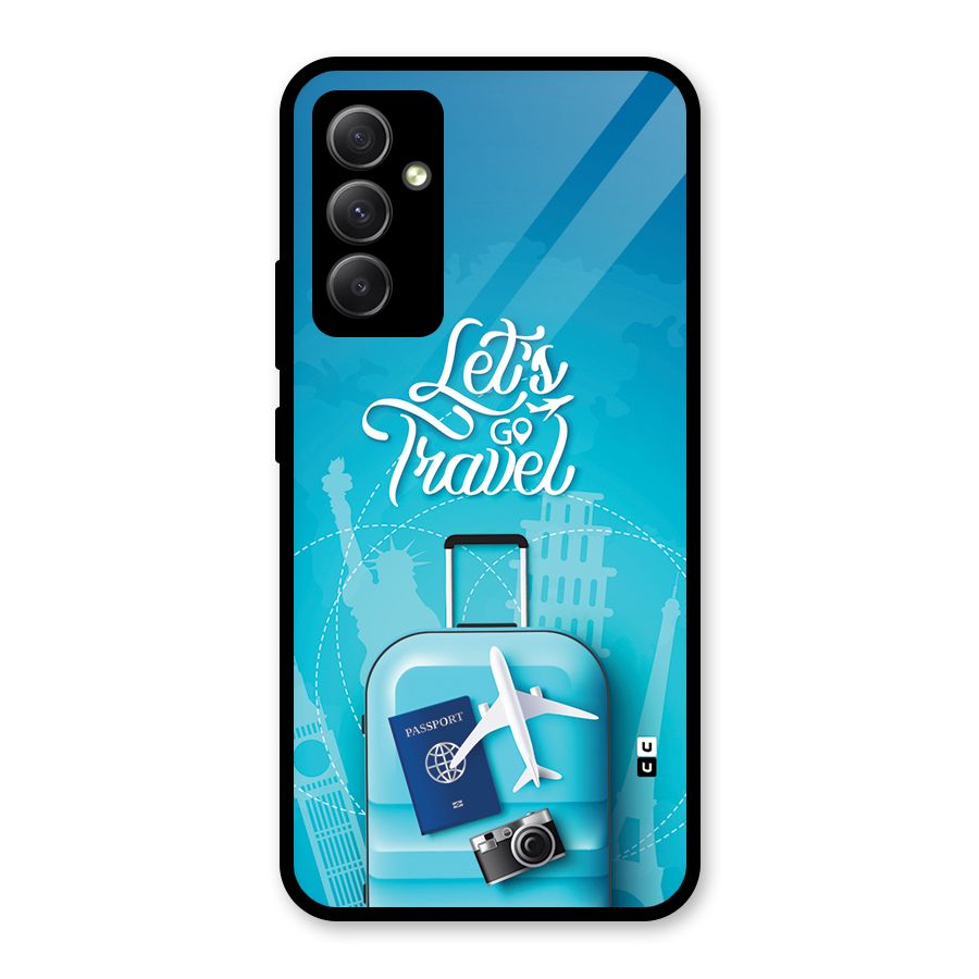 Awesome Travel Bag Glass Back Case for Galaxy A34