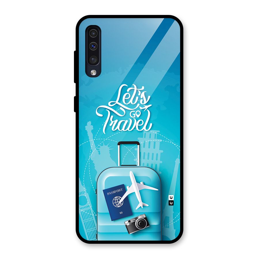Awesome Travel Bag Glass Back Case for Galaxy A50s
