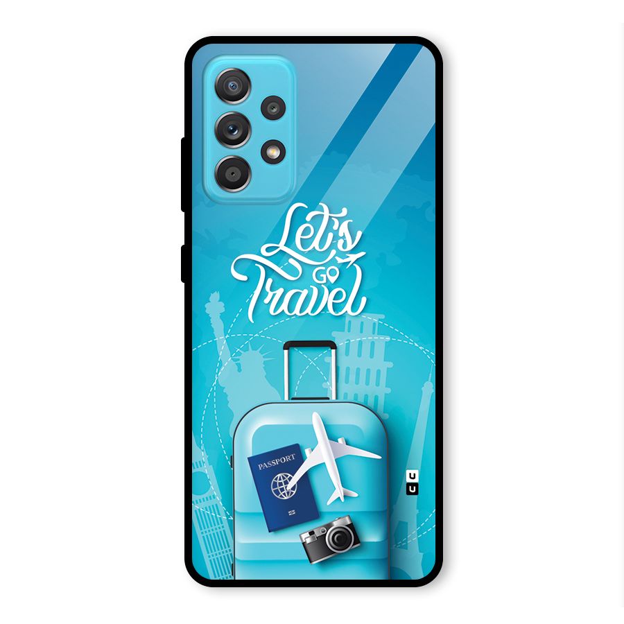 Awesome Travel Bag Glass Back Case for Galaxy A52