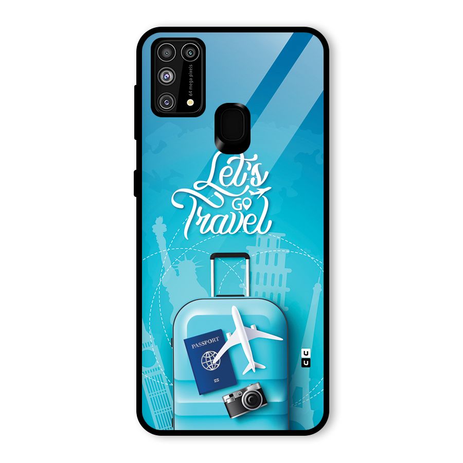 Awesome Travel Bag Glass Back Case for Galaxy F41