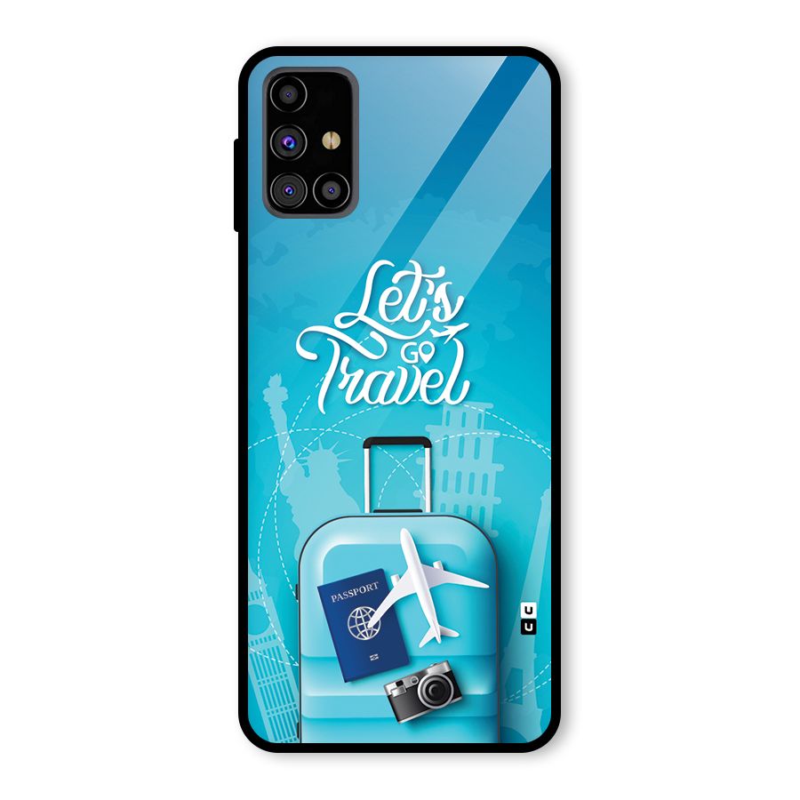 Awesome Travel Bag Glass Back Case for Galaxy M31s