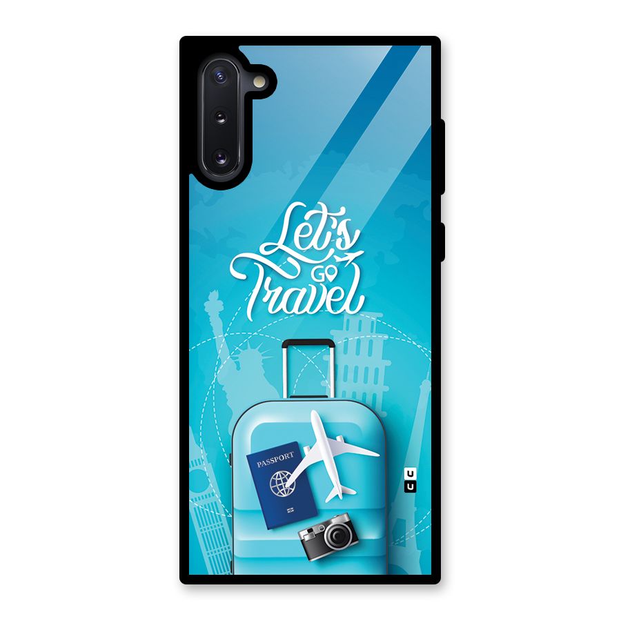 Awesome Travel Bag Glass Back Case for Galaxy Note 10