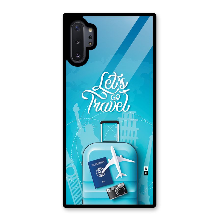 Awesome Travel Bag Glass Back Case for Galaxy Note 10 Plus