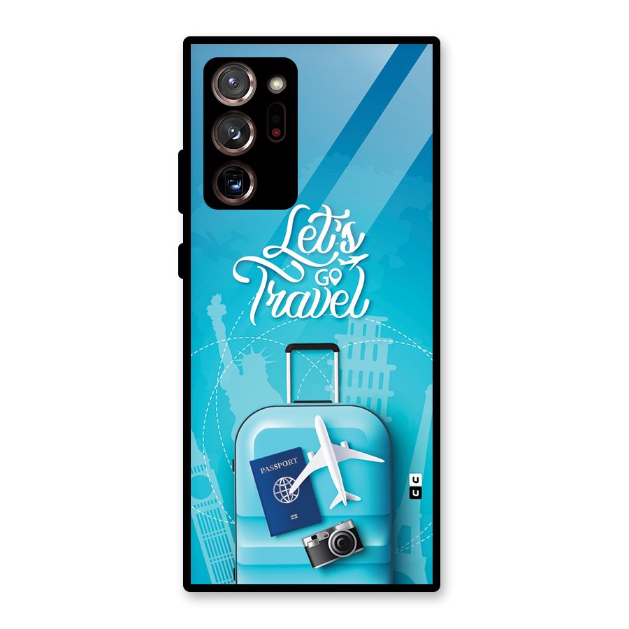 Awesome Travel Bag Glass Back Case for Galaxy Note 20 Ultra
