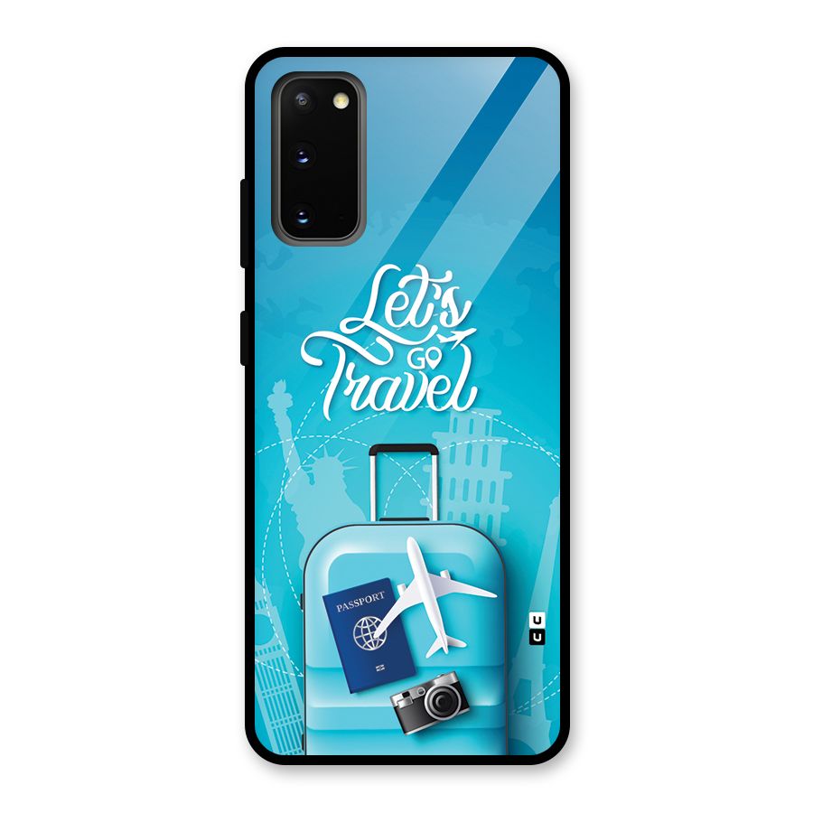 Awesome Travel Bag Glass Back Case for Galaxy S20