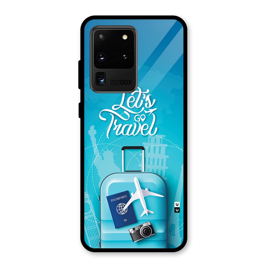 Awesome Travel Bag Glass Back Case for Galaxy S20 Ultra