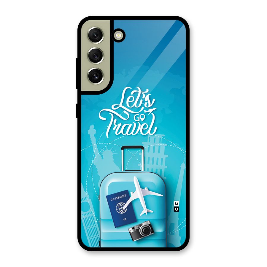 Awesome Travel Bag Glass Back Case for Galaxy S21 FE 5G