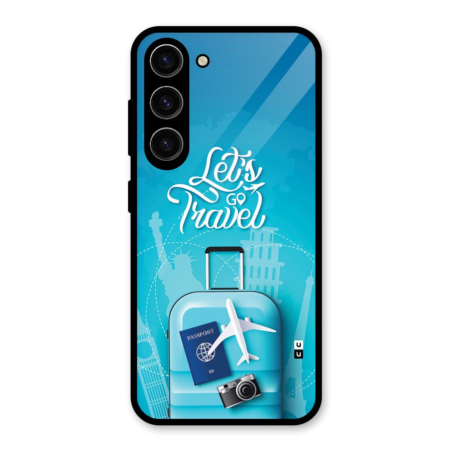 Awesome Travel Bag Glass Back Case for Galaxy S23
