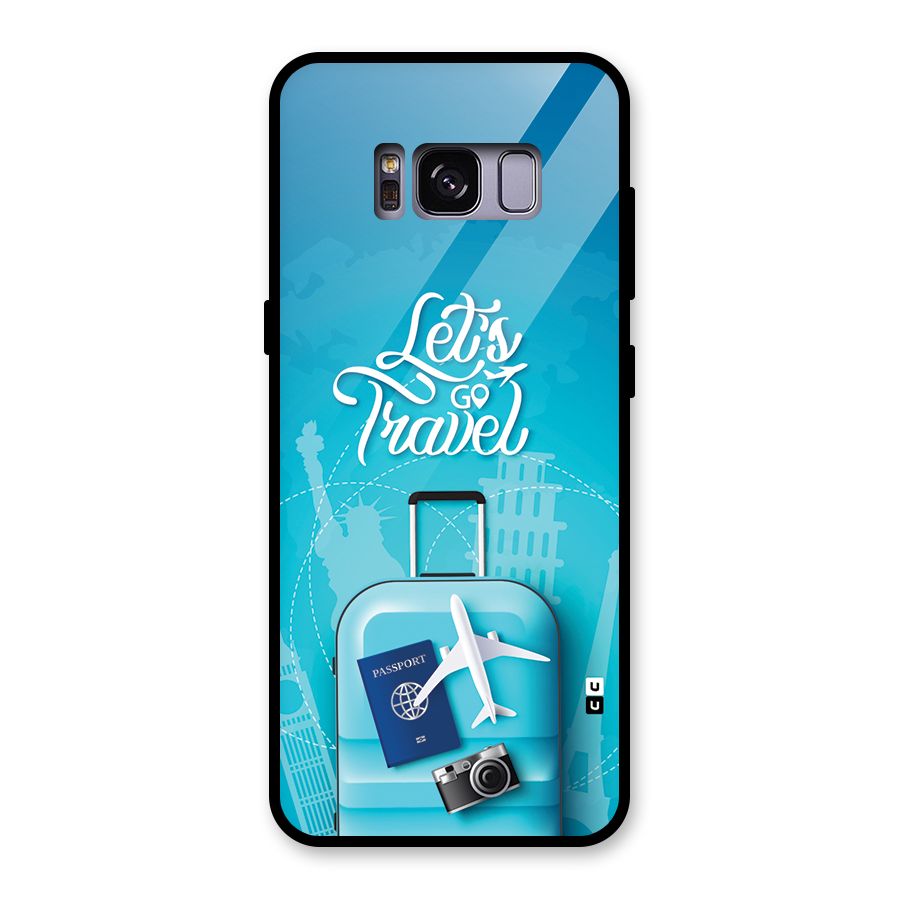 Awesome Travel Bag Glass Back Case for Galaxy S8