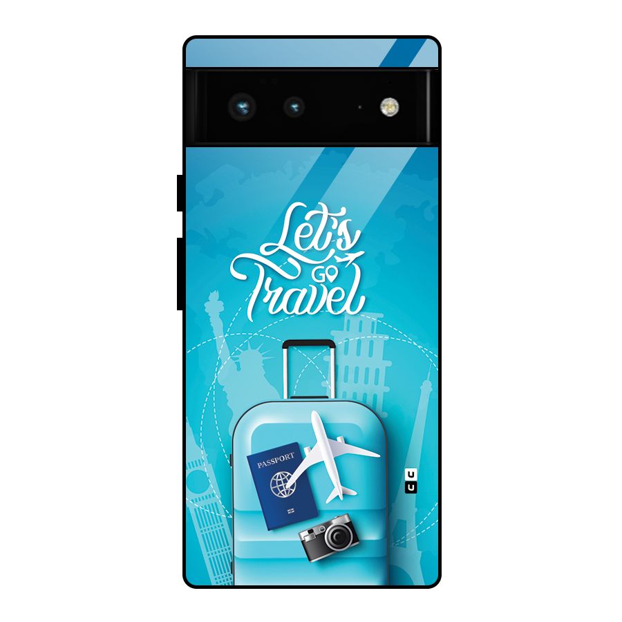 Awesome Travel Bag Glass Back Case for Google Pixel 6