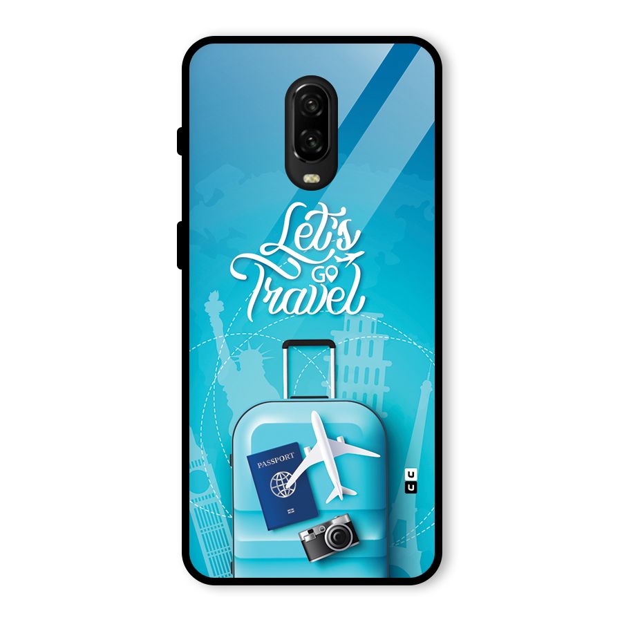 Awesome Travel Bag Glass Back Case for OnePlus 6T
