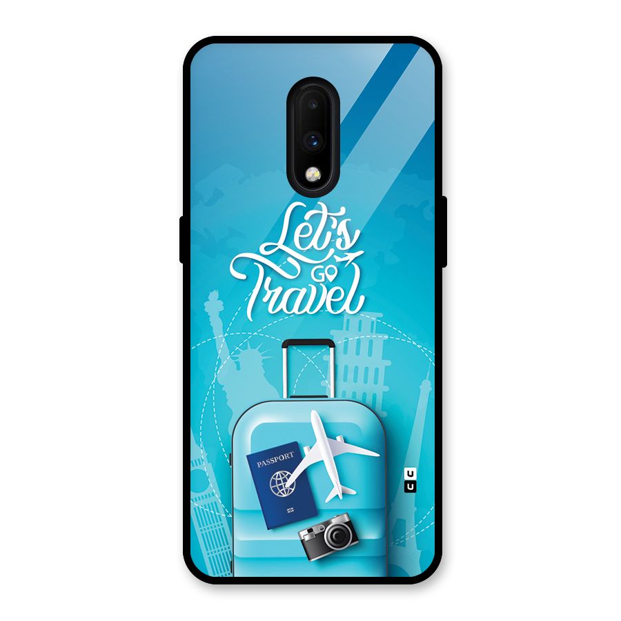 Awesome Travel Bag Glass Back Case for OnePlus 7