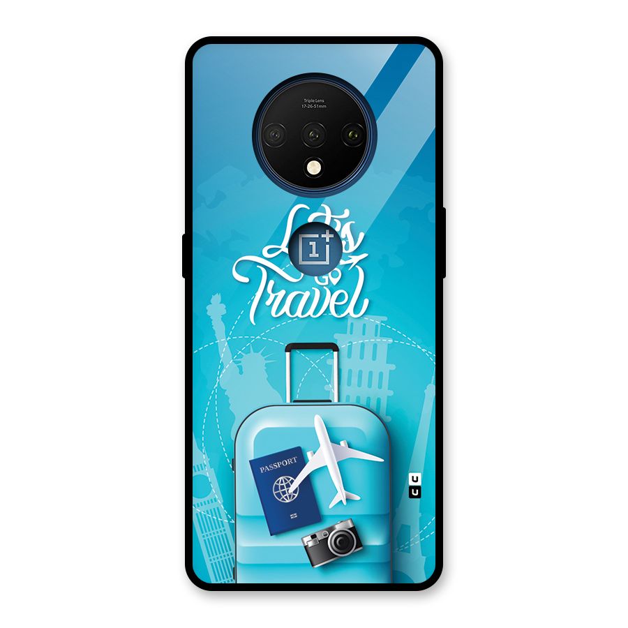 Awesome Travel Bag Glass Back Case for OnePlus 7T