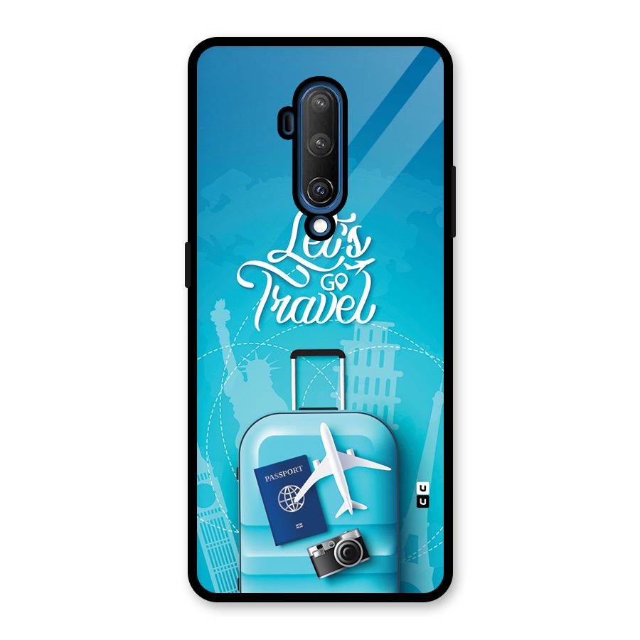 Awesome Travel Bag Glass Back Case for OnePlus 7T Pro
