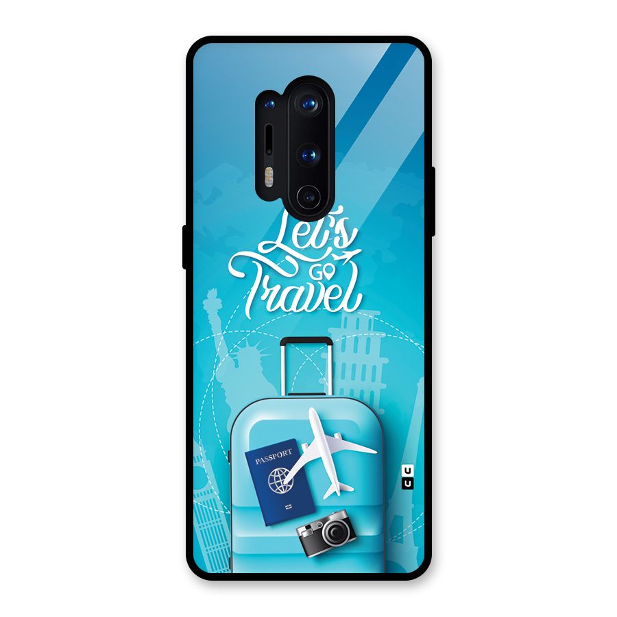 Awesome Travel Bag Glass Back Case for OnePlus 8 Pro