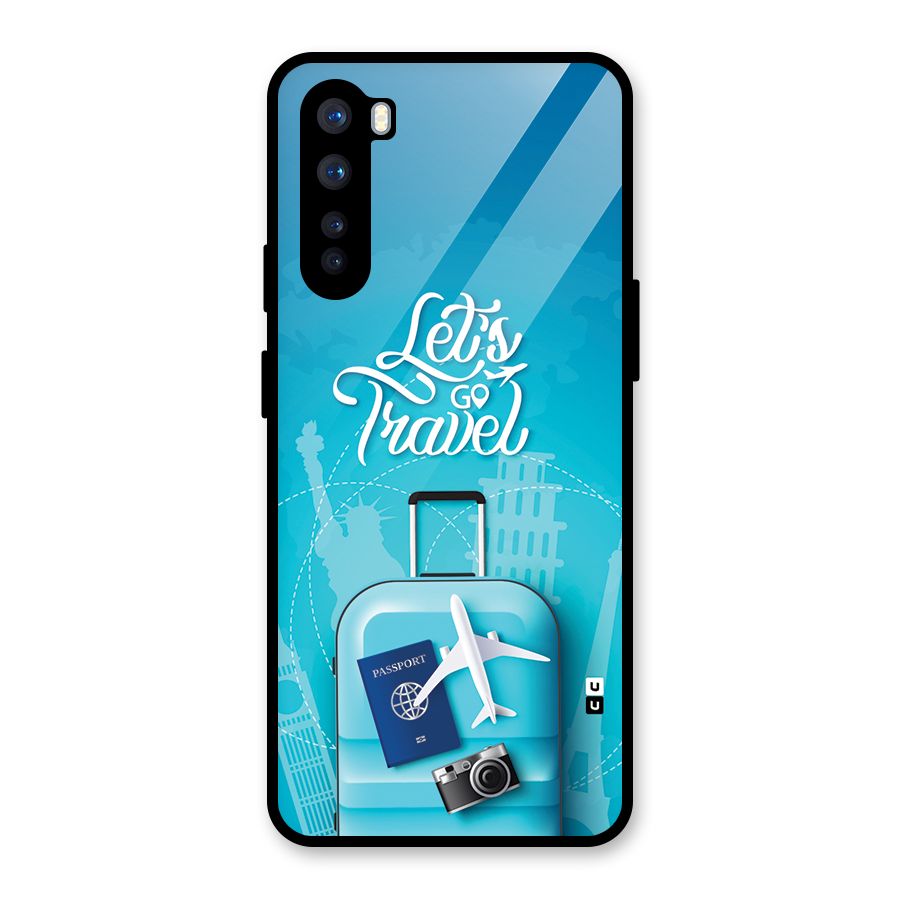 Awesome Travel Bag Glass Back Case for OnePlus Nord