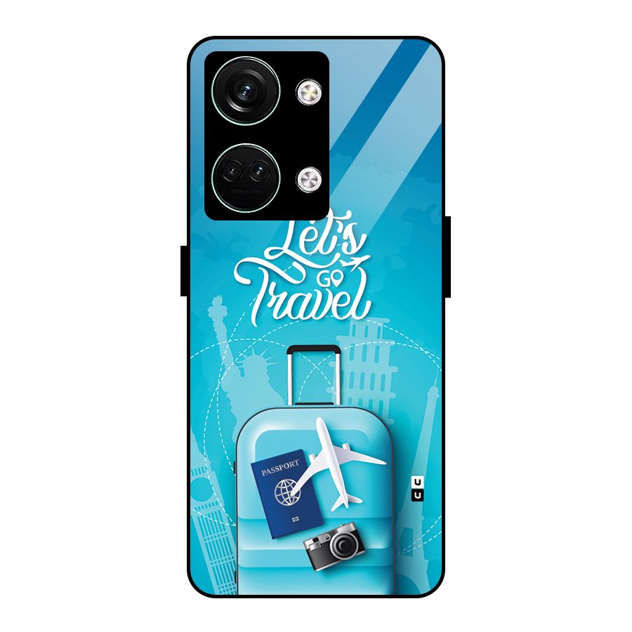 Awesome Travel Bag Glass Back Case for Oneplus Nord 3