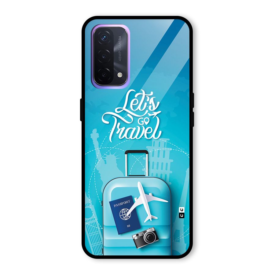 Awesome Travel Bag Glass Back Case for Oppo A74 5G