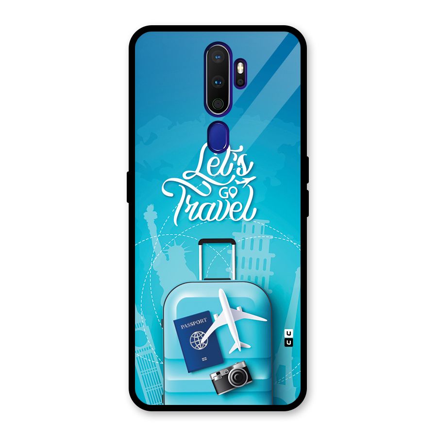 Awesome Travel Bag Glass Back Case for Oppo A9 (2020)