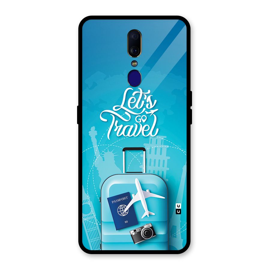 Awesome Travel Bag Glass Back Case for Oppo F11