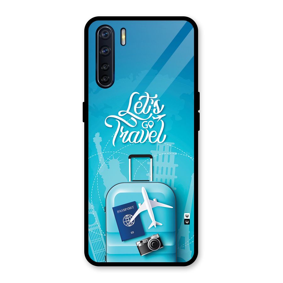 Awesome Travel Bag Glass Back Case for Oppo F15