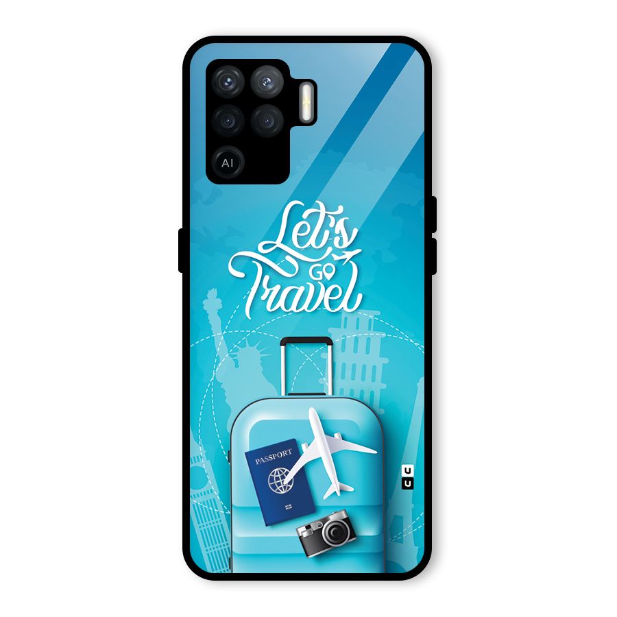 Awesome Travel Bag Glass Back Case for Oppo F19 Pro