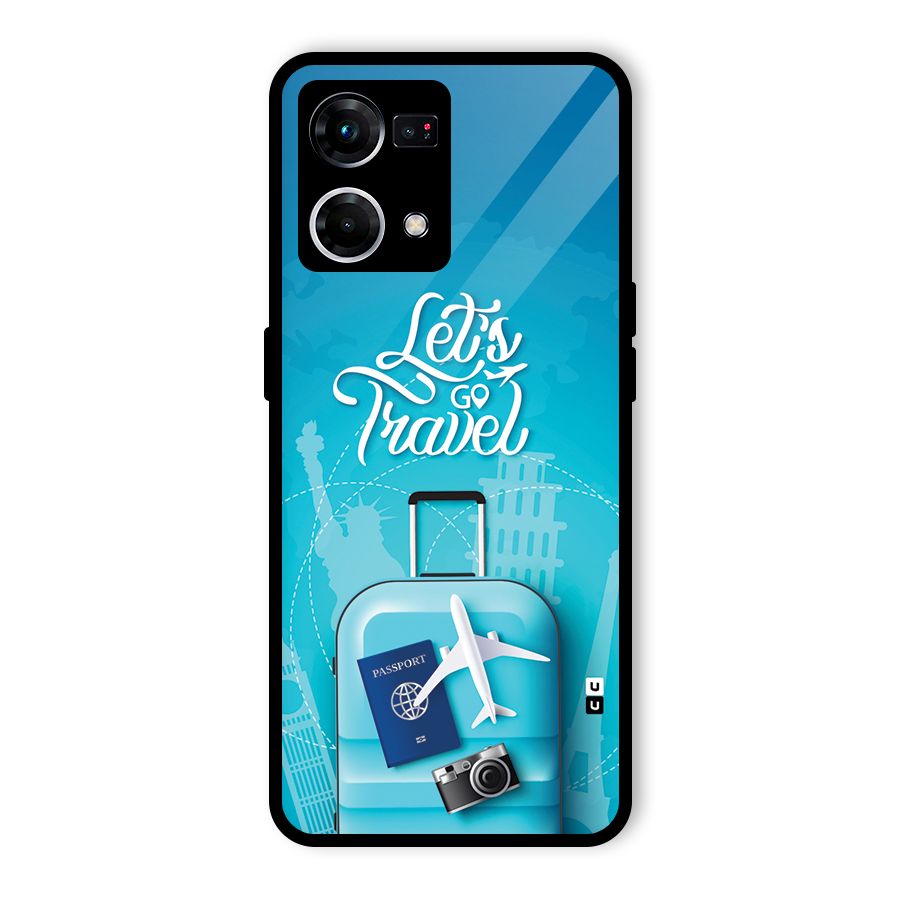Awesome Travel Bag Glass Back Case for Oppo F21s Pro 4G