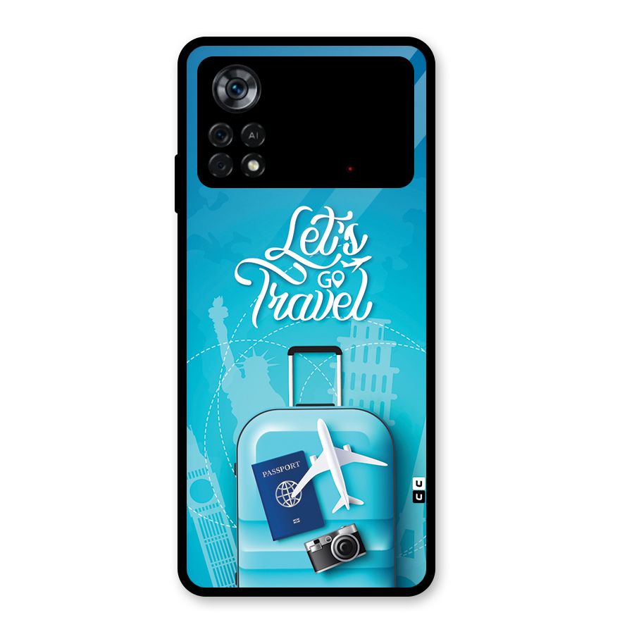 Awesome Travel Bag Glass Back Case for Poco X4 Pro 5G