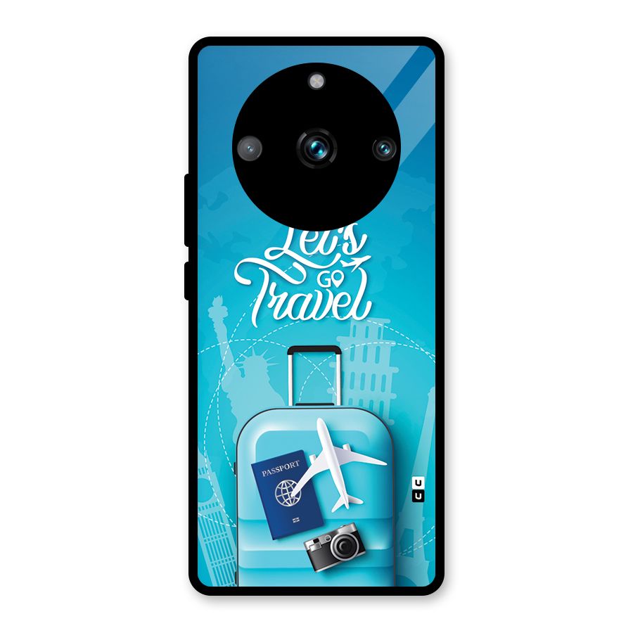 Awesome Travel Bag Glass Back Case for Realme 11 Pro Plus