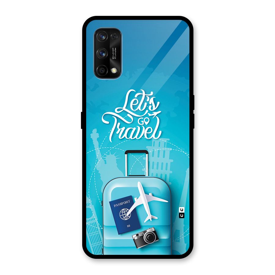 Awesome Travel Bag Glass Back Case for Realme 7 Pro