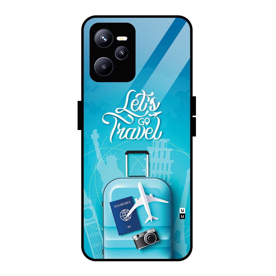 Awesome Travel Bag Glass Back Case for Realme C35