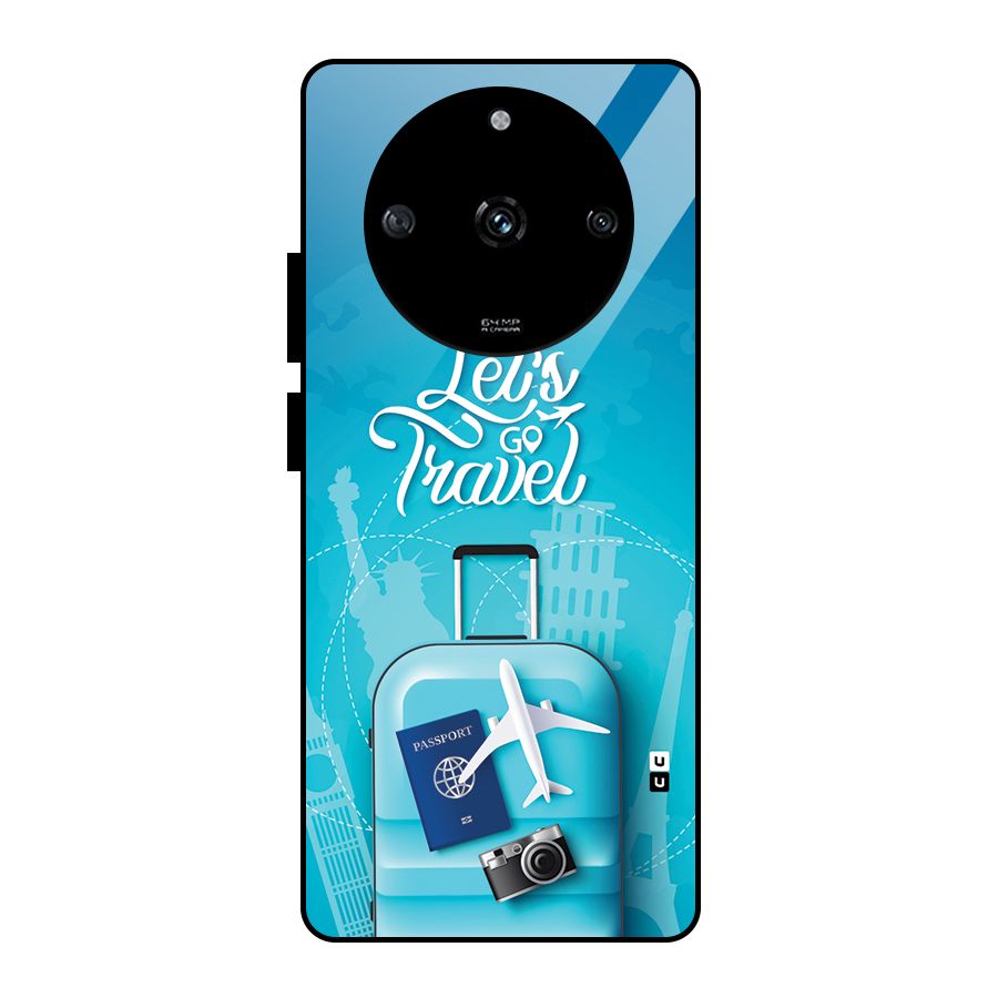 Awesome Travel Bag Glass Back Case for Realme Narzo 60 5G