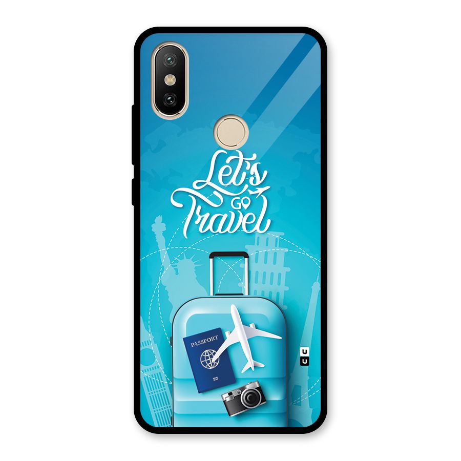 Awesome Travel Bag Glass Back Case for Redmi A1