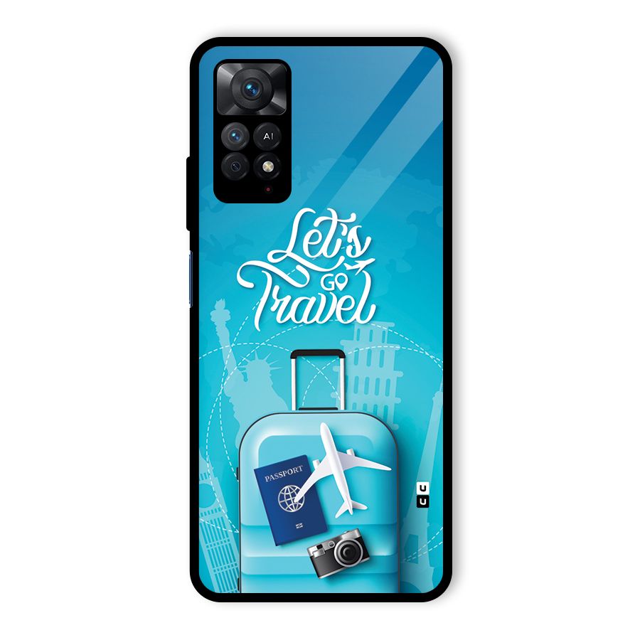 Awesome Travel Bag Glass Back Case for Redmi Note 11 Pro