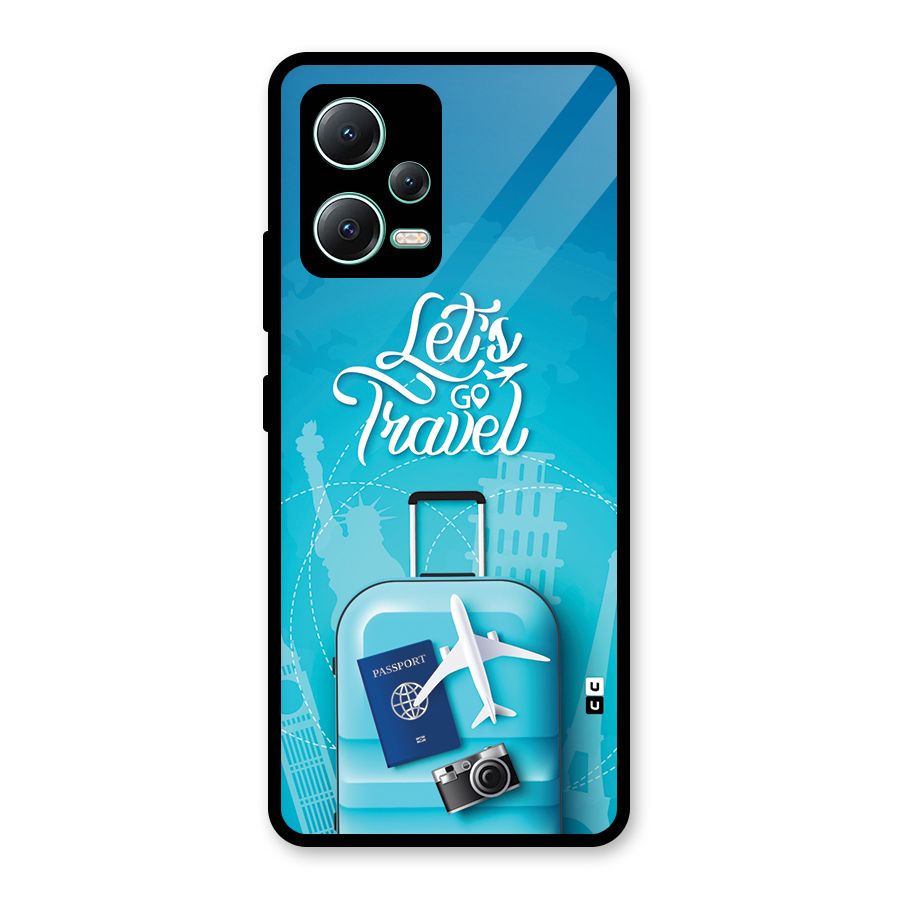 Awesome Travel Bag Glass Back Case for Redmi Note 12 5G
