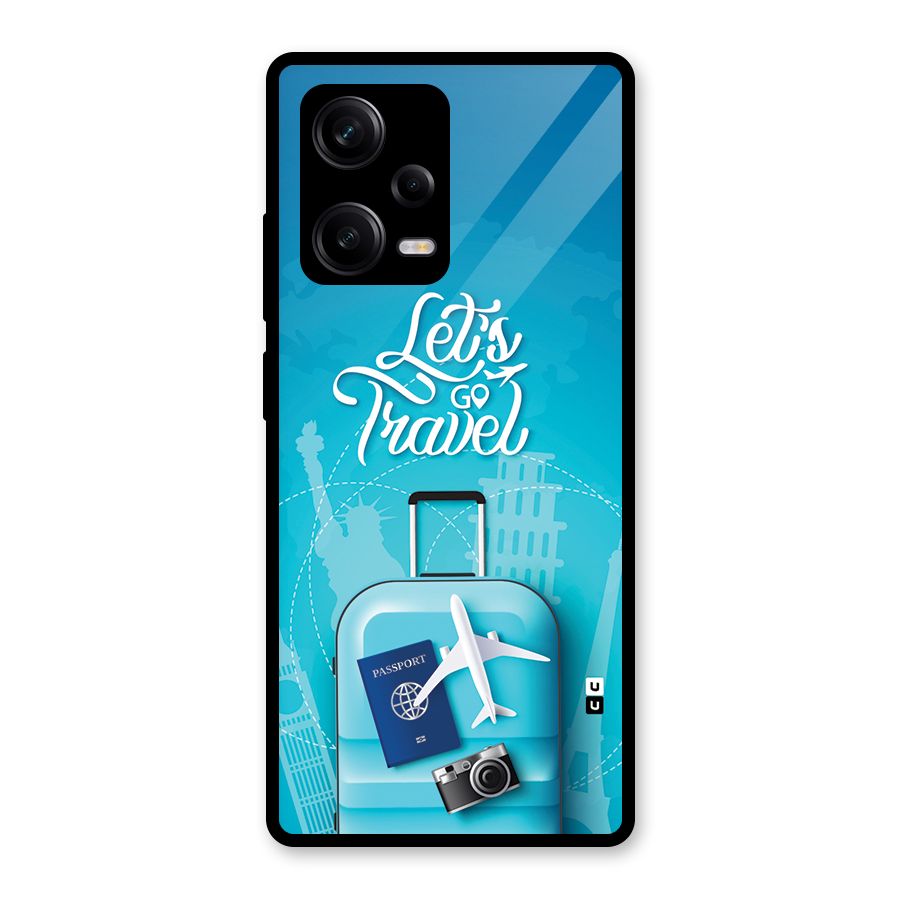 Awesome Travel Bag Glass Back Case for Redmi Note 12 Pro