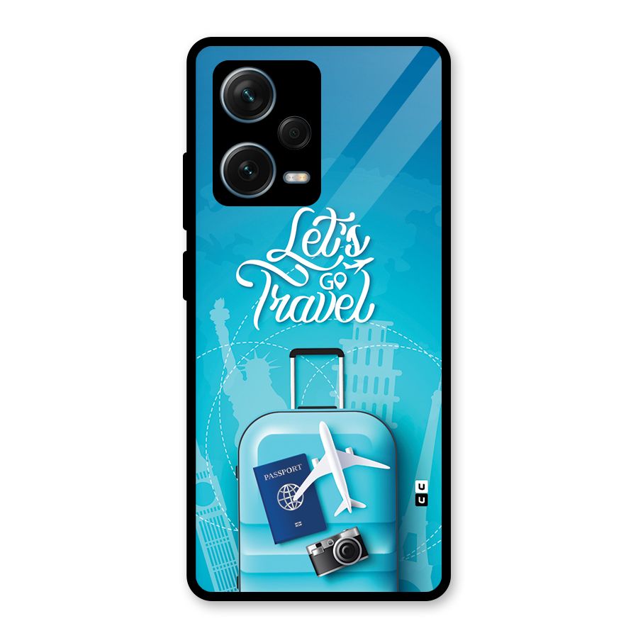 Awesome Travel Bag Glass Back Case for Redmi Note 12 Pro Plus 5G