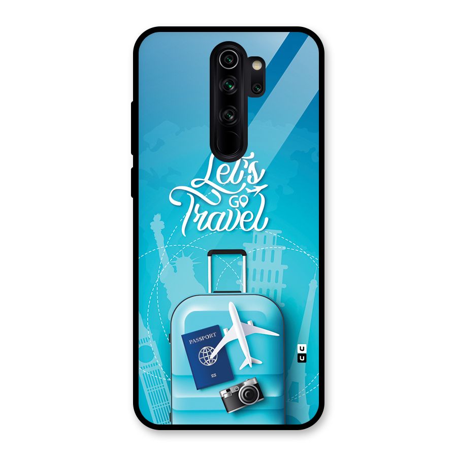 Awesome Travel Bag Glass Back Case for Redmi Note 8 Pro